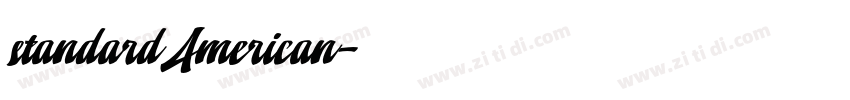 standard American字体转换